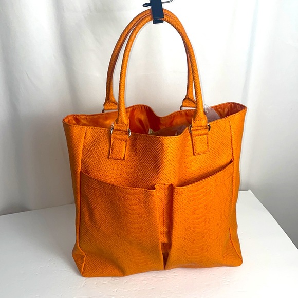 Nieman Marcus Handbags - Neiman Marcus Orange Tote